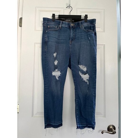 Torrid Jeans Sky High Skinny Crop Size 18 - Picture 1 of 3